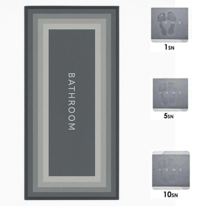 BUFFER® Sihirli Süper Su Emici Kaymaz Tabanlı Uzun Paspas 40*120 cm