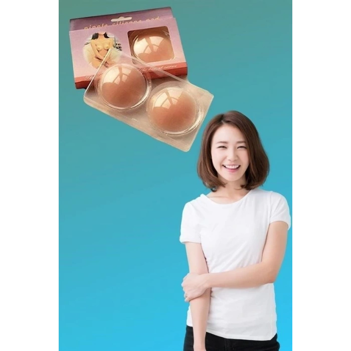 BUFFER® Silikon Göğüs Ucu Kapatıcı Gizleyici Bant Aparat Nipple Pad