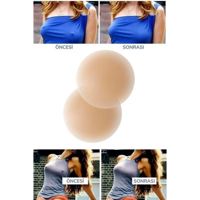 BUFFER® Silikon Göğüs Ucu Kapatıcı Gizleyici Bant Aparat Nipple Pad