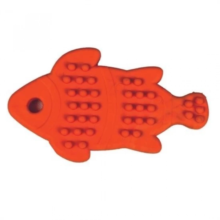 BUFFER®  Şişman Balık Şekilli Tırtıklı Evcil Hayvanlar İçin Diş Kaşıma Çiğneme Oyuncağı