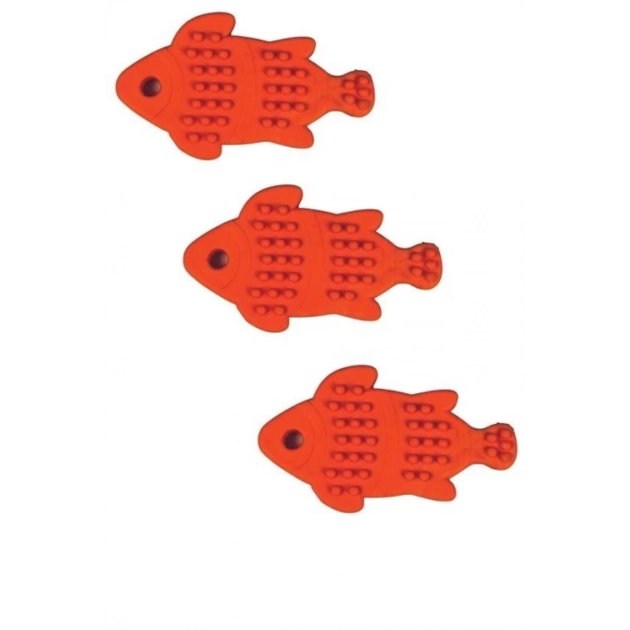 BUFFER®  Şişman Balık Şekilli Tırtıklı Evcil Hayvanlar İçin Diş Kaşıma Çiğneme Oyuncağı