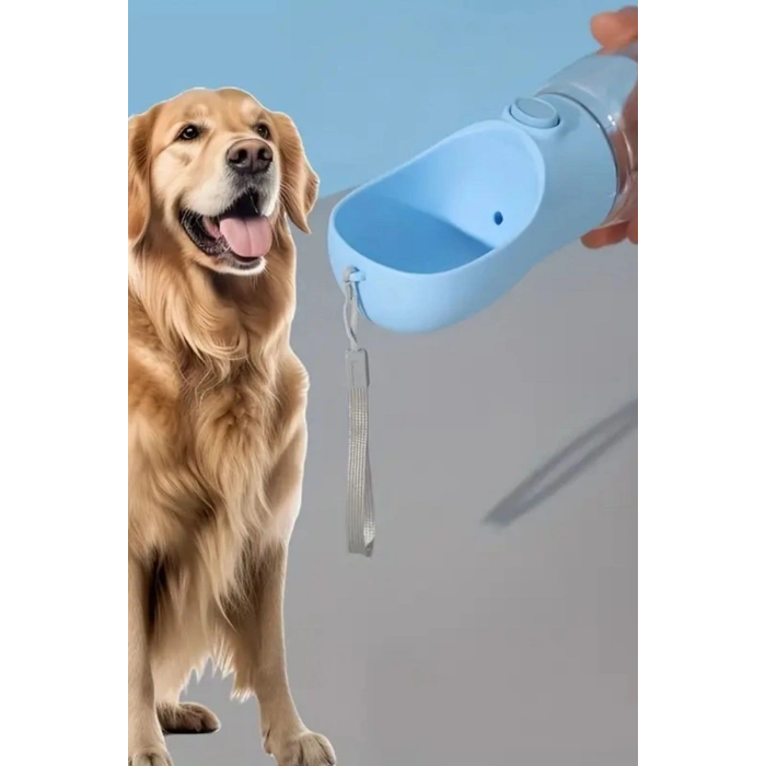 BUFFER® Taşınabilir Butonlu 350 ml Evcil Hayvan Suluğu