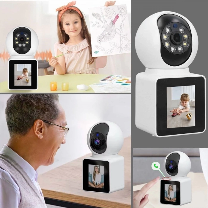 BUFFER® Wifi Bağlantılı Görüntülü Görüşme Sağlayabilen Ev Tipi Güvenlik Kamerası
