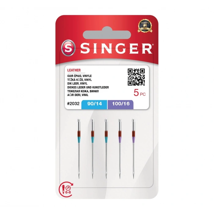 Deri İğnesi Karışık (5Li Blister)(3X14, 2X16 No.)