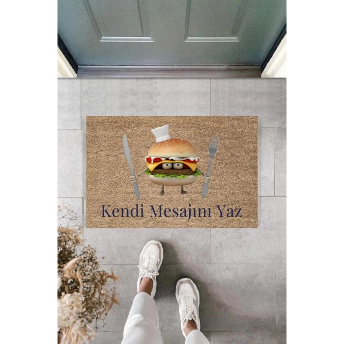Dijital Baskı Kişiye Özel İç Kapı Dekorasyon Paspas  PS11214