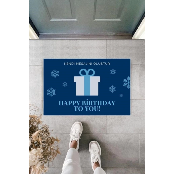 Dijital Baskı Kişiye Özel İç Kapı Dekorasyon Paspas  PS11259