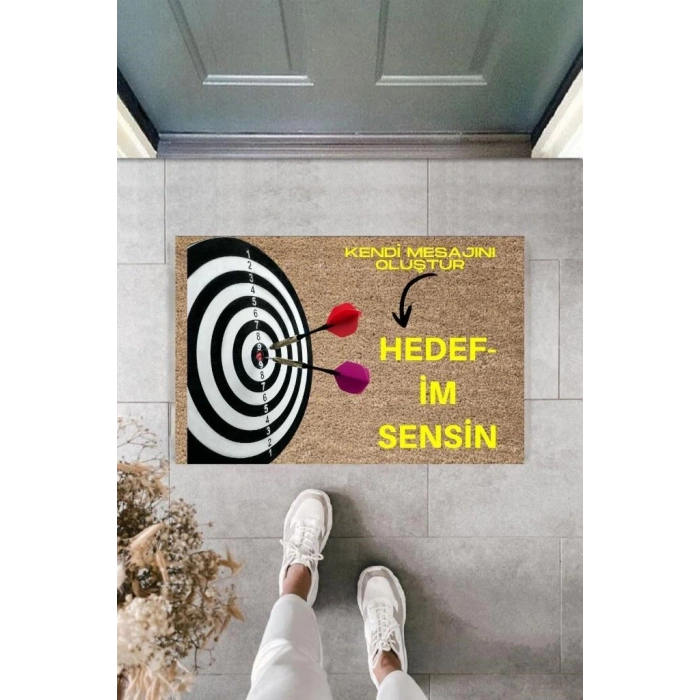 Dijital Baskı Kişiye Özel İç Kapı Dekorasyon Paspas  PS11285