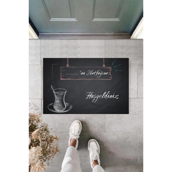 Dijital Baskı Kişiye Özel İç Kapı Dekorasyon Paspas  PS11290