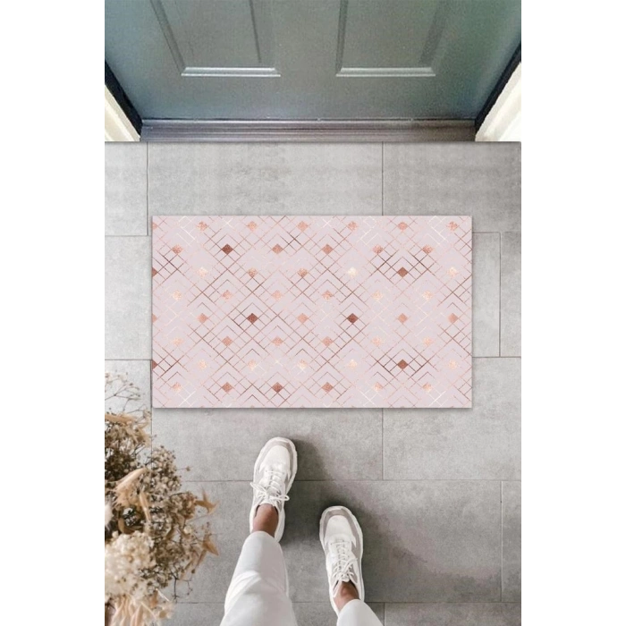 Dijital Baskı Pudra Küçük Kare Paspas K-3197