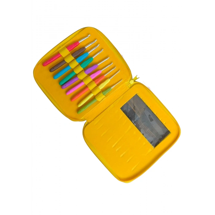 Fermuarlı Yün Tığ Set 2den 6ya Kadar 9 Adet( Renk Stok Durumuna Göre)