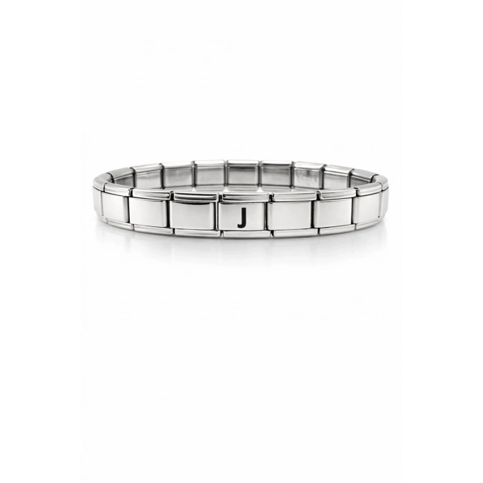 J Harfli Çelik Bileklik – Kişiye Özel Baş Harf Bileklik – Paslanmaz Çelik Zarif Bileklik