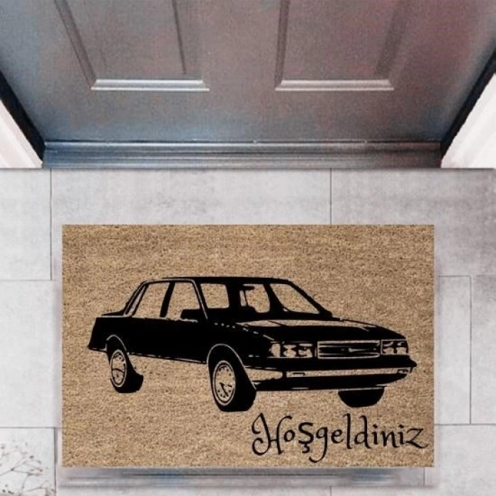 Kapı Önü Paspası Dekoratif Dijital Baskı Arabalar P-2671