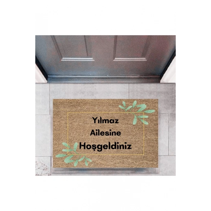 Kapı Önü Paspası Dekoratif Dijital Baskı Kişiye Özel P-2316