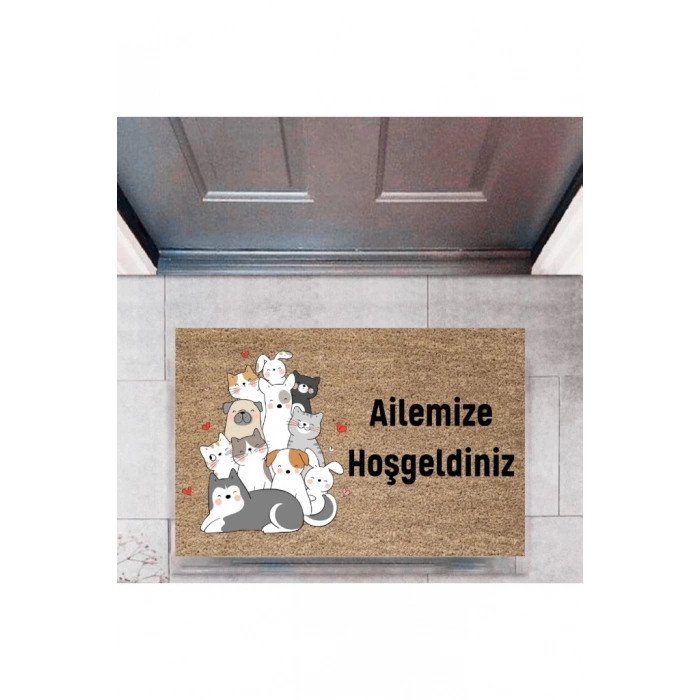 Kapı Önü Paspası Dekoratif Dijital Baskı Kişiye Özel P-2413