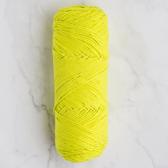 La Mia Baby Cotton Fosforlu Yeşil El Örgü İpi - L045 - 33629