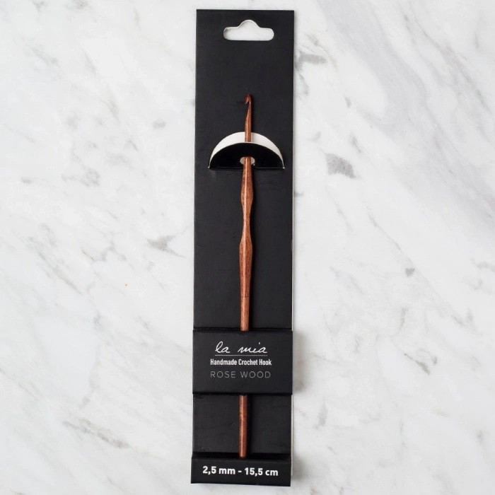 La Mia Rosewood 2.5 mm 15.5 cm Ahşap Yün Tığ