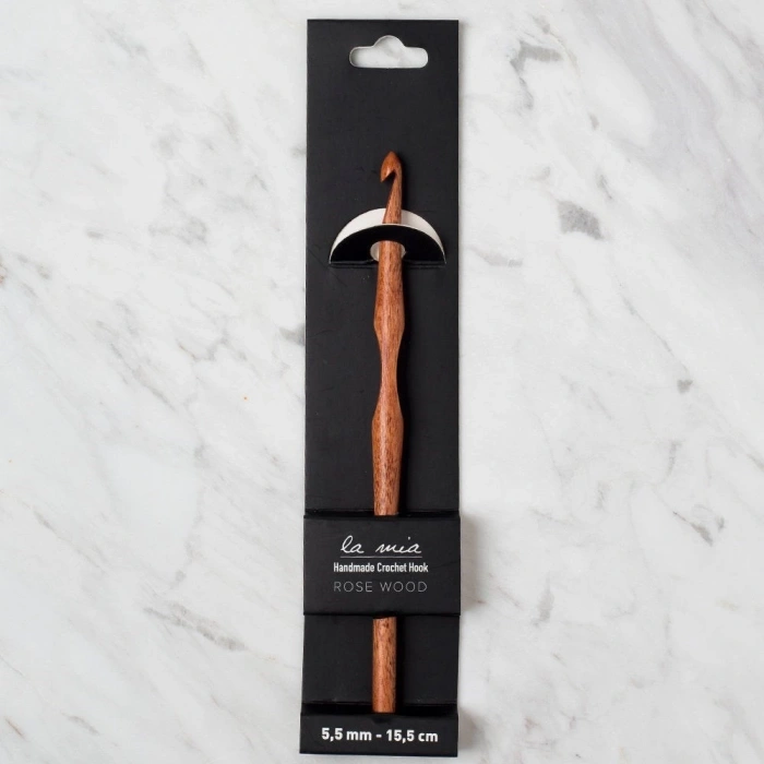 La Mia Rosewood 5.5 mm 15.5 cm Ahşap Yün Tığ