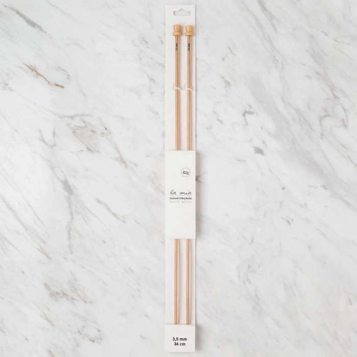 La Mia Whitewood 3.5 mm 36 cm Ahşap Örgü Şişi