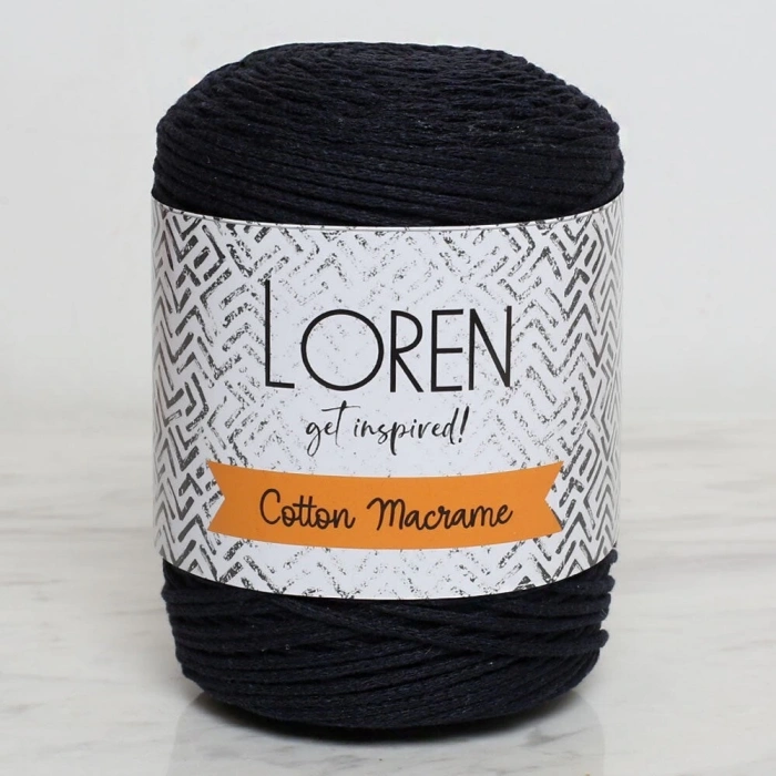 Loren Cotton Macrame Lacivert - R005 - 34361