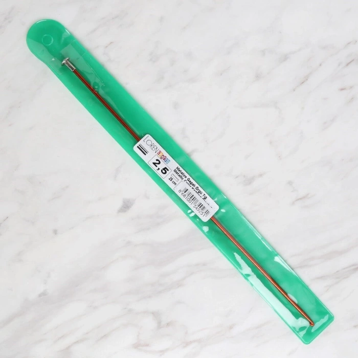 Loren Crafts 2,5 mm 25 cm Kırmızı Metal Gagalı Örg