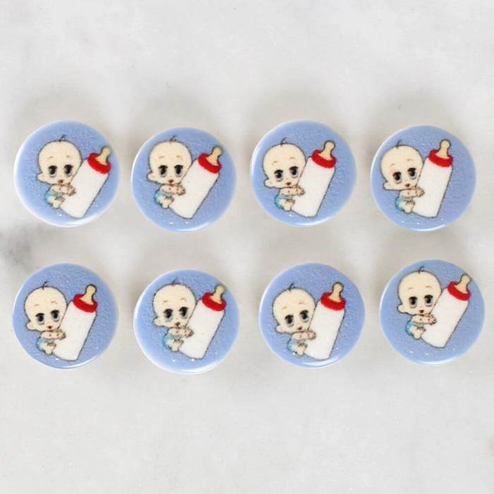 Loren Crafts 8li Biberonlu Bebek Düğme - 1241