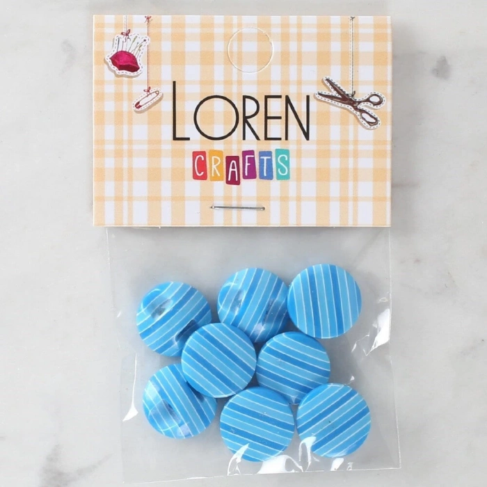 Loren Crafts 8li Desenli Düğme - 1099