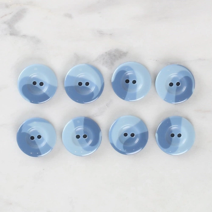 Loren Crafts 8li Düğme Mavi - 1132