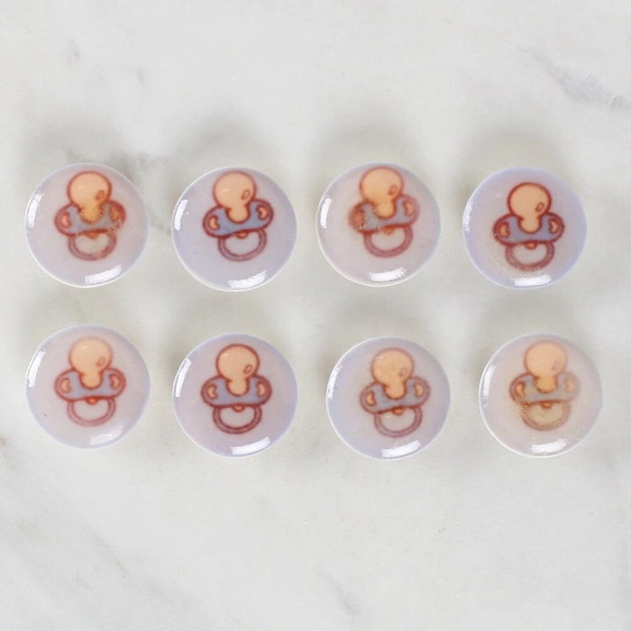 Loren Crafts 8li Emzik Düğme - 1009