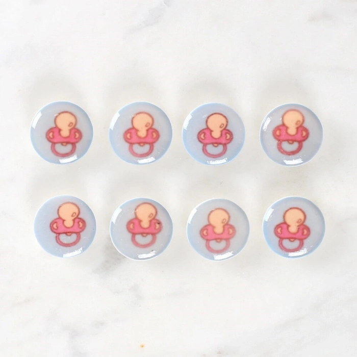 Loren Crafts 8li Emzik Düğme - 1010