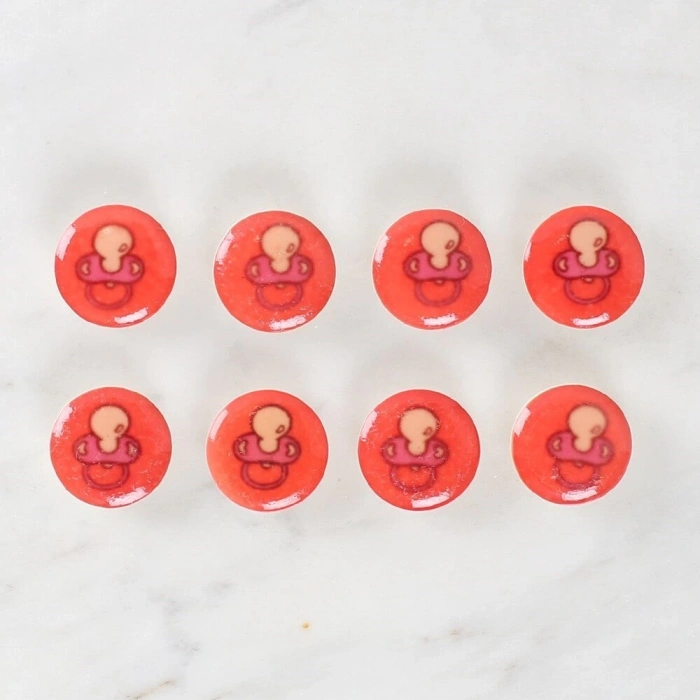 Loren Crafts 8li Emzik Düğme - 1012