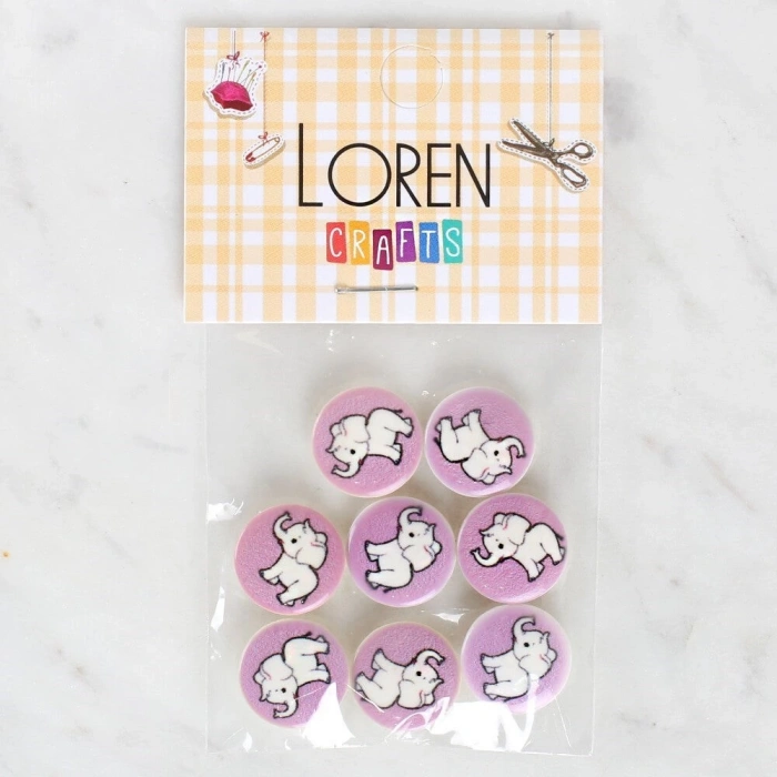 Loren Crafts 8li Fil Düğme - 1040