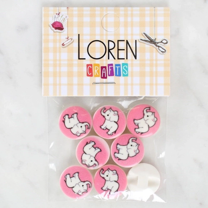 Loren Crafts 8li Fil Düğme - 1041