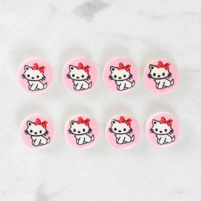 Loren Crafts 8li Kedi Düğme - 1027