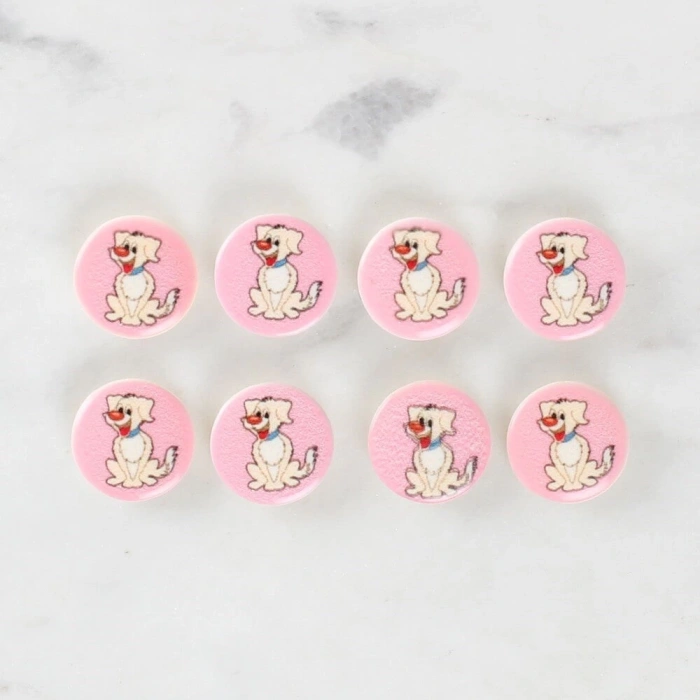 Loren Crafts 8li Köpek Düğme - 1032