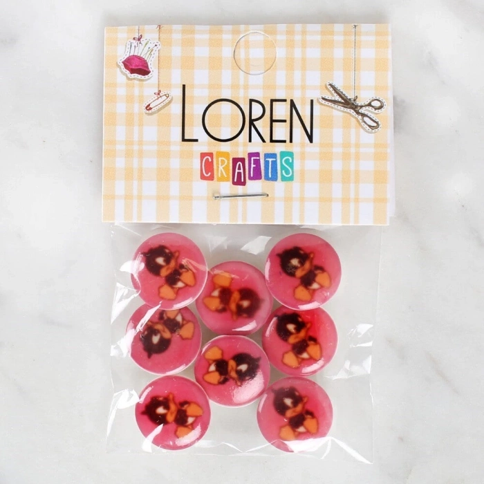 Loren Crafts 8li Ördek Düğme - 1209