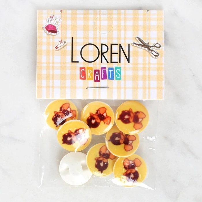 Loren Crafts 8li Ördek Düğme - 1210