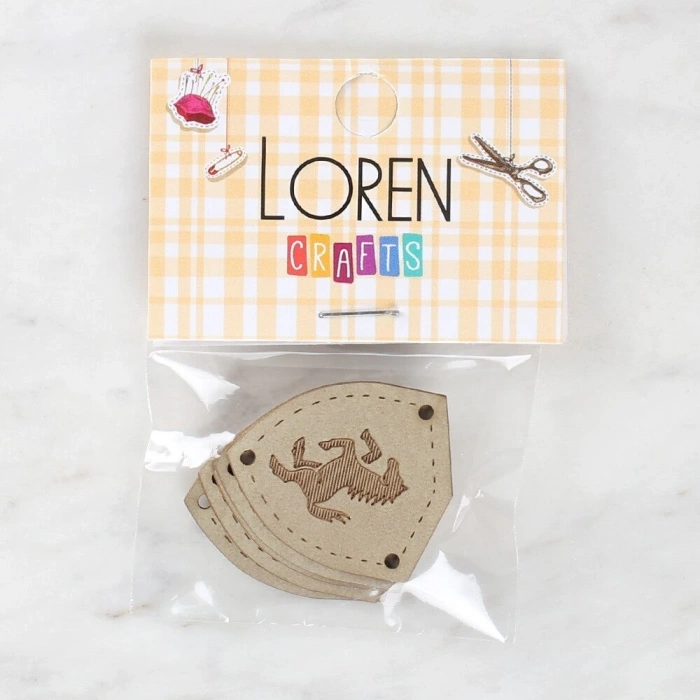 Loren Crafts Figürlü Deri Arma 5 Adet - 1582