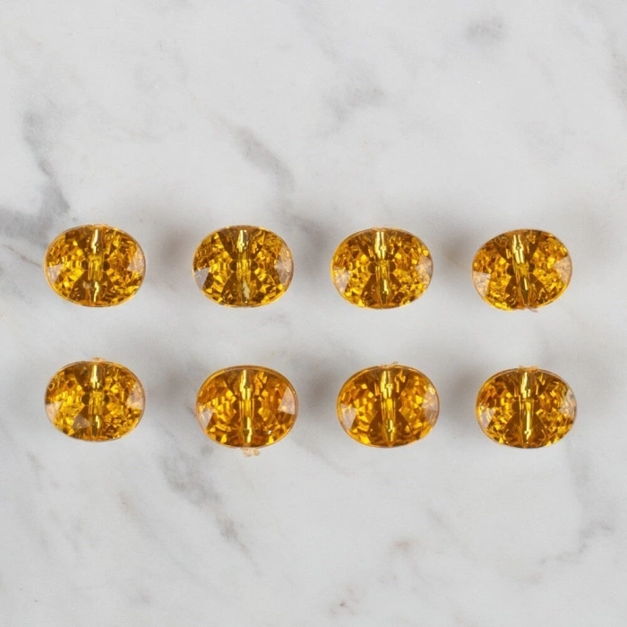 Loren Crafts hardal sarısı 8 li düğme - 242