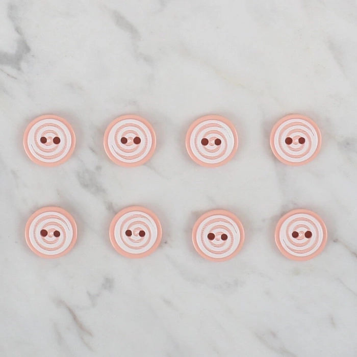 Loren Crafts yavruağzı 8 li yuvarlak düğme - 446