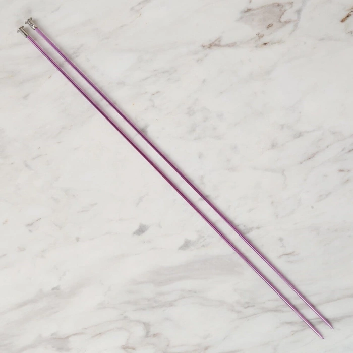 Loren Cratfs 2,5 mm 35 cm Mor Metal Örgü Şişi - LR