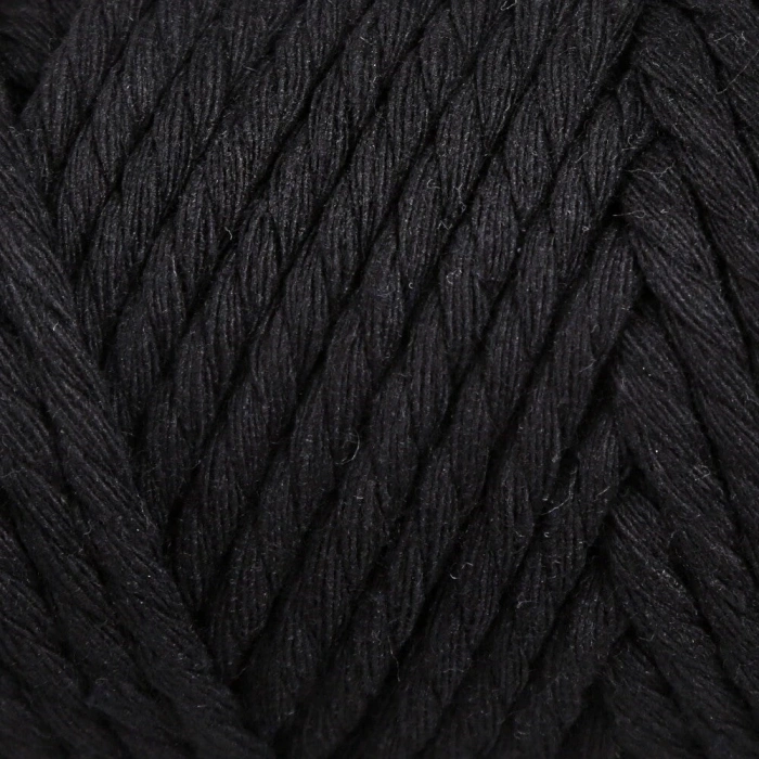 Loren Decor 3 Büküm Makrome İpi Siyah - L006