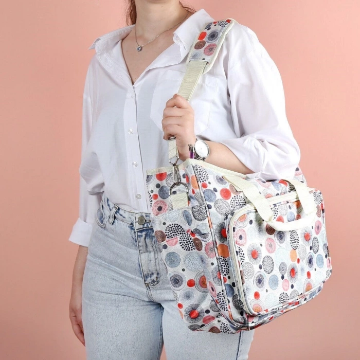 Loren Desenli Örgü Çantası