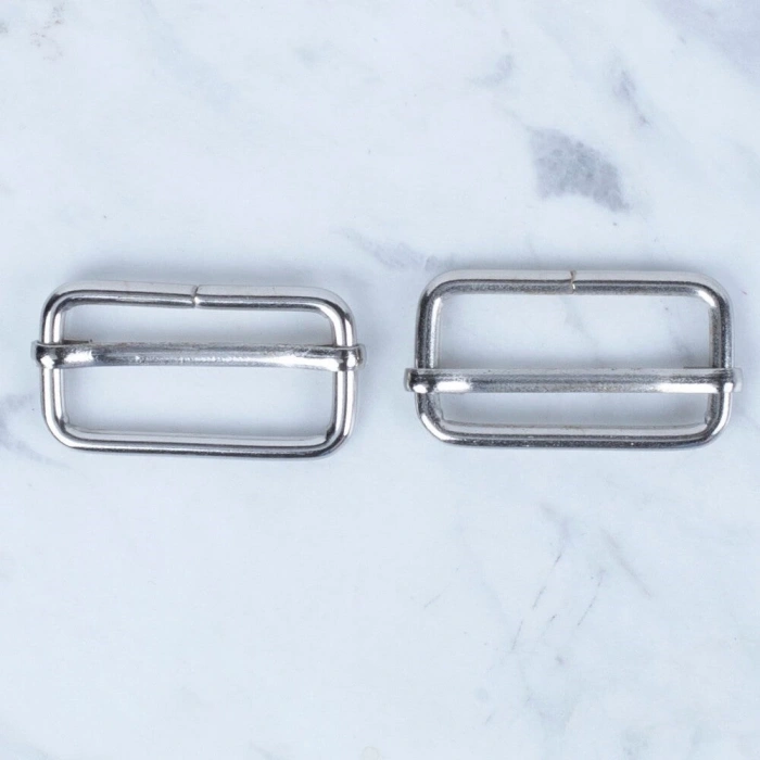 Loren Gümüş Metal Toka Sürgülü 2 li Paket