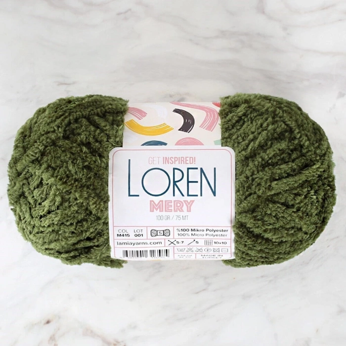 Loren Mery Yeşil El Örgü İpi - M415