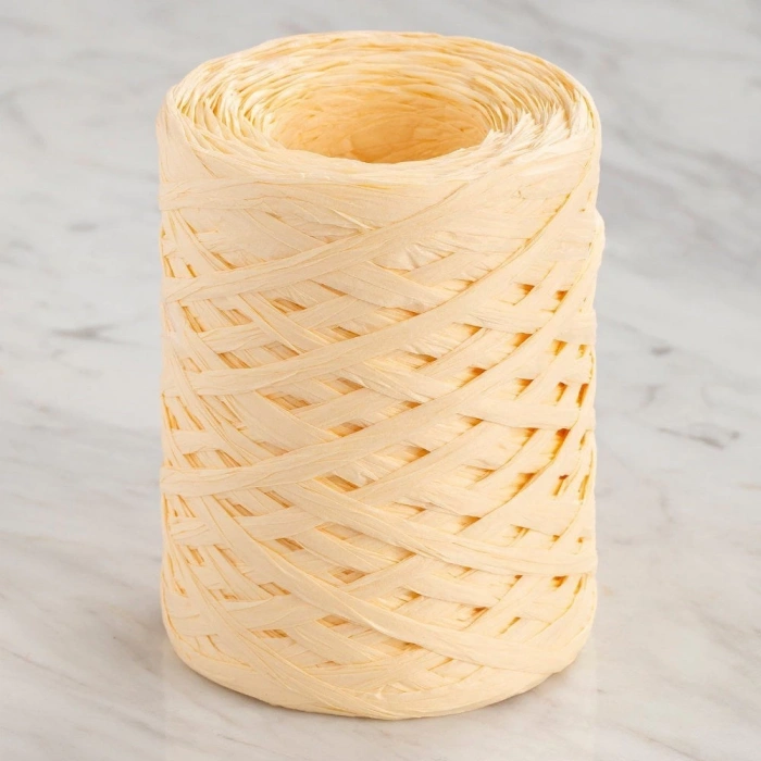 Loren Natural Raffia 90 gr Sarı Kağıt İp - 4