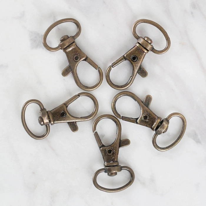 Loren Papağan Klipsi Oksitli Altın Anahtarlık 5 li