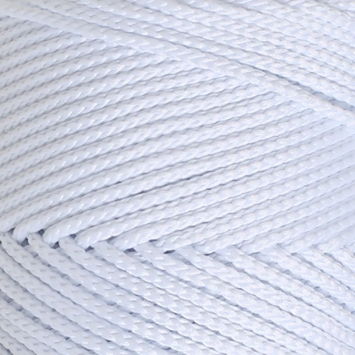 Loren Polyester Soft Macrame Optik Beyaz El Örgü İpi - LM001 - 34426