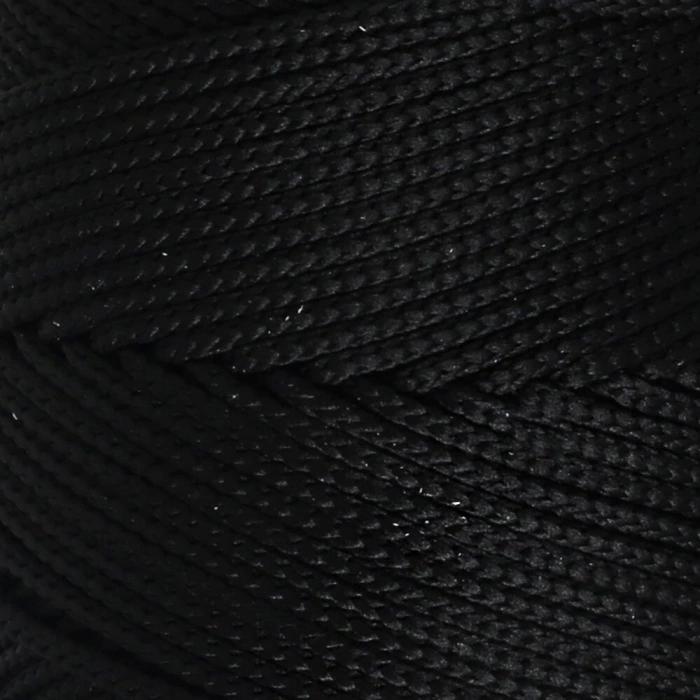 Loren Polyester Soft Macrame Siyah El Örgü İpi - LM040 - 34445