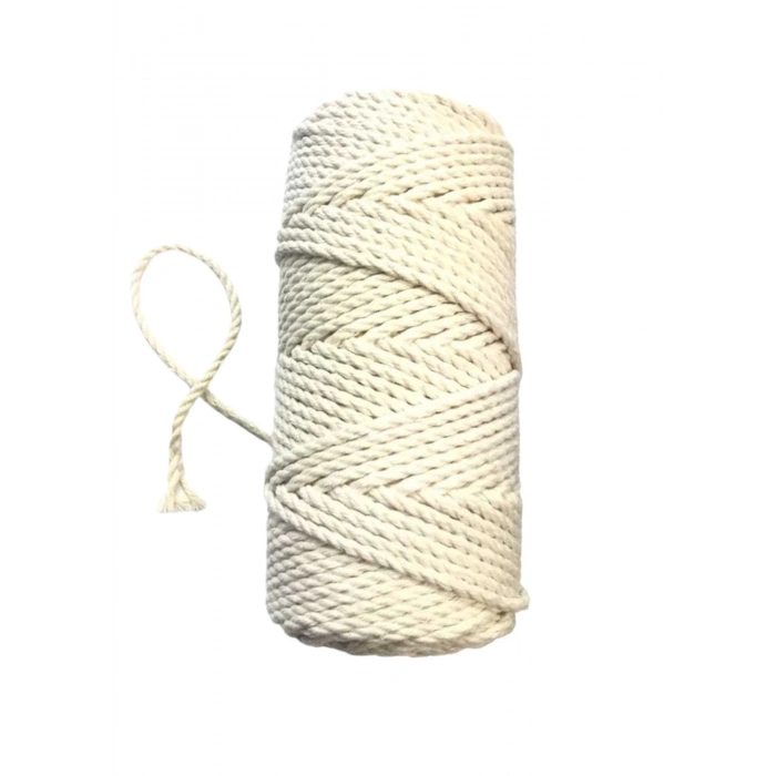 Pamuk Büklüm 3 mm İp krem