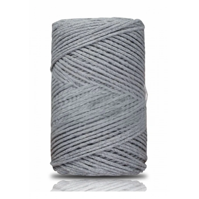 Pamuk Makrome 2 mm Gri